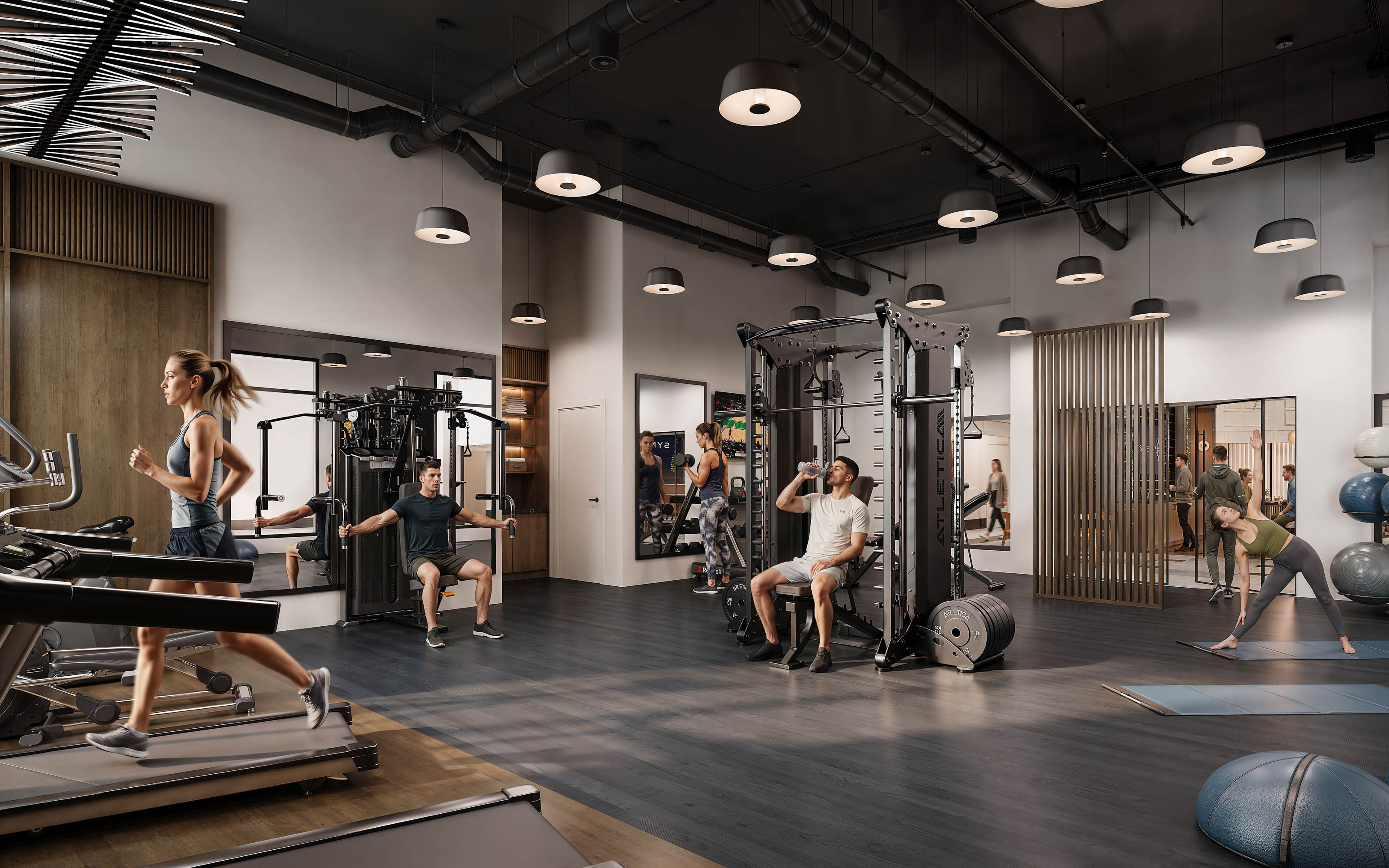Fitness Center + Locker Rooms